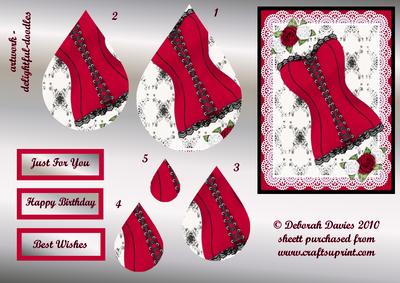 Red Corset Teardrop Pyramage