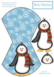 Jolly Penguin Christmas Wobble Card