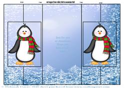 Jolly Penguin Double Foldback Card