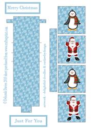 Jolly Penguin & Santa Waterfall