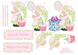 Birthday Girl Step by Step