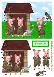 3 Little Pigs Step by Step
