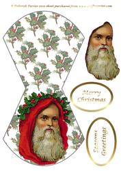 Vintage Santa Wobble Card