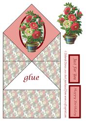Stunning Floral Diamond Top Card