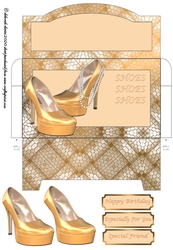 Copper Heels & Pearls Money Wallet