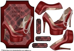Maroon Heels & Pearls