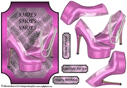 Mauve Heels & Pearls