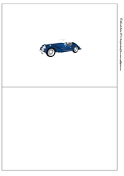 Vintage Sports Car Insert