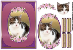 Cute Floral Kitty