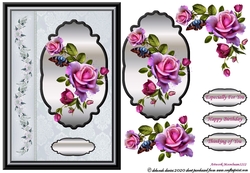 Framed Romantic Rose