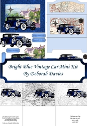 Bright Blue Vintage Car Mini Kit