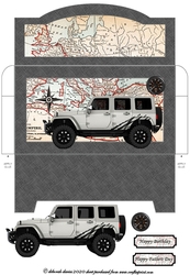 White 4 X 4 Money Wallet