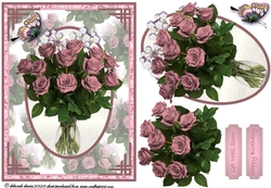 Pink Floral Vase