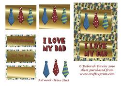 Dads Tie Quick Card