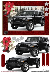 Christmas Black Jeep