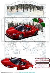 Christmas Ferrari Money Pocket