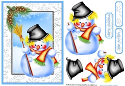 Winter Merry Snowman