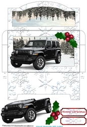 Christmas Black Jeep Money Pocket