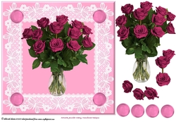 Lace Framed Roses