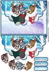 3 Christmas Kitties