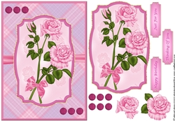 Framed Pink Roses