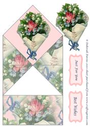 Floral Bouquet Springy Card
