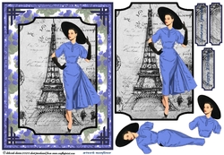 50s Paris Lovely in blue