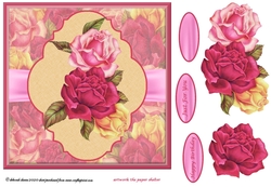 Framed Vintage Roses