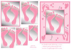 New Baby Girl Feet Pyramids