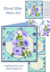 Floral Blue Mini Kit