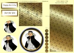 Portrait of Elegance Easel Card