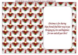 Cnristmas Candle with Verse