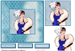 Deco Framed Lady