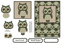 Green Wise Owl
