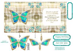 Butterfly Foldback Card