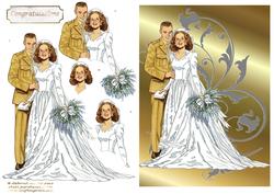 40s Military Wedding