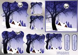Wintery Blue Pyramage