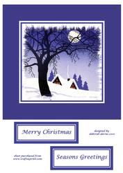 Large Wintery Blue Topper