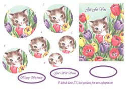 Floral Kitty