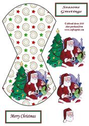 Vintage Santa and Tree Wobble
