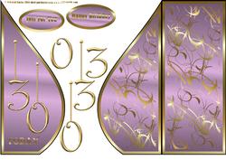 Lilac 30 Today Teardrop Card