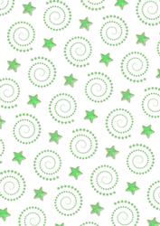 Green Christmas Swirls Vellum