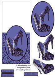 Shoes to Die for in Blue Over the Edge Card
