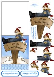 Lazy Snowman Over the Edge