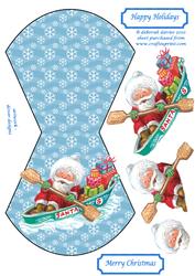 Row Row Row Santa