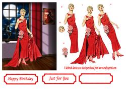 Red Deco Lady
