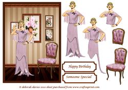 Deco Lady in the Parlour