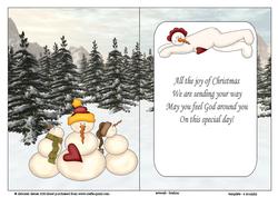 Snow Family Insert with Verse