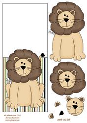 Leo Lion Over the Edge Card