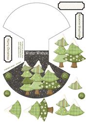Christmas Triple Tree Rocker Card